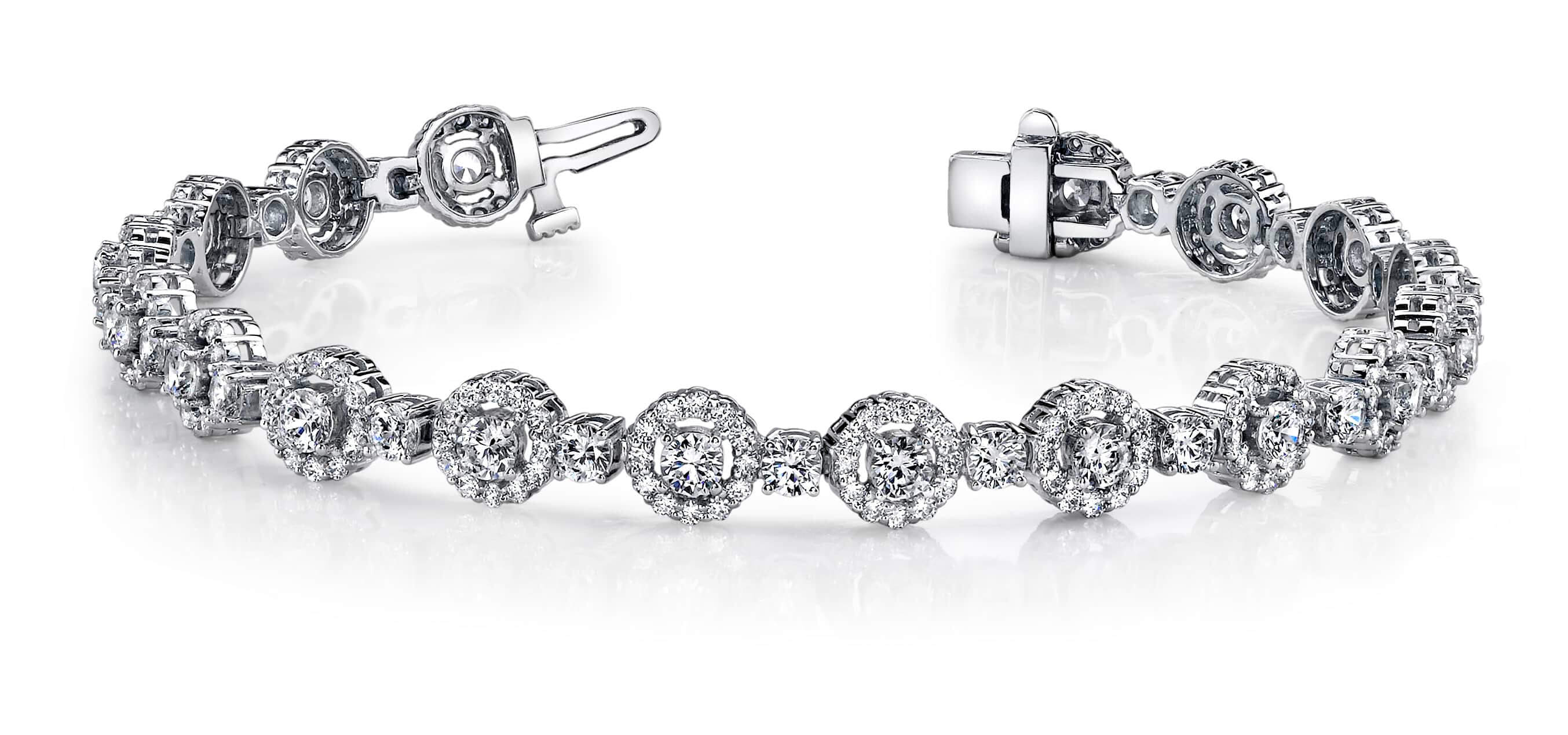 All  Diamond Circle Link Bracelet